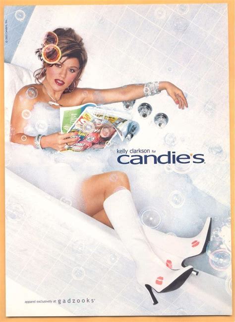 Kelly Clarkson Singer In 2003 Candies Shoes Magazine Print Photo Ad