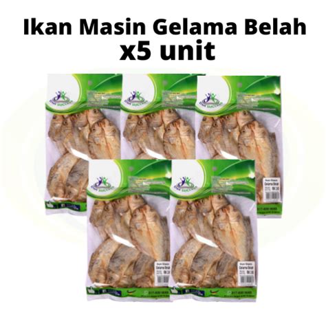 Ikan Masin Gelama Belah 100g Rm390 X5 Paket Cdwi Success Pahang