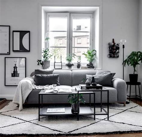 20 Gray Black And White Living Room