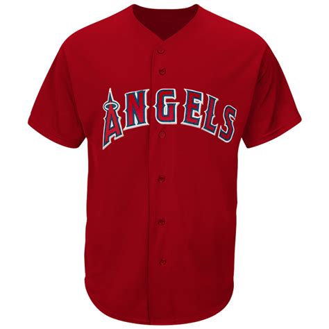 Angels Official Mlb Full Button Jersey Mahd6840