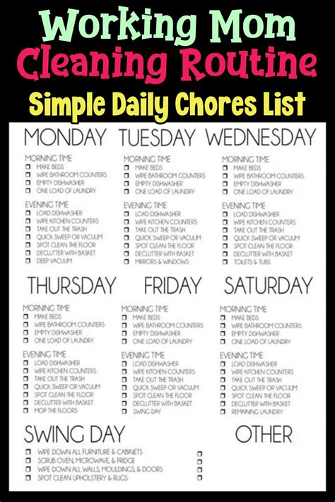 House Cleaning Schedules & Checklists-Daily, Weekly, Monthly Cleaning