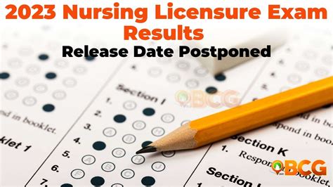 2023 Nursing Licensure Examination Results Release Date Extended Bcg