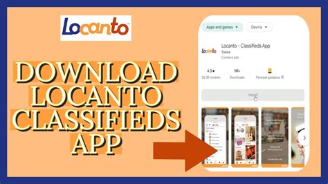 Locanto Classifieds App Download How To Download Locanto Classifieds App On Android 2023 Youtube