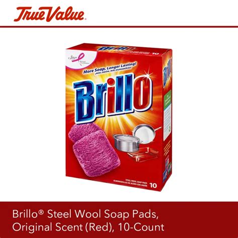 Brillo Steel Wool Soap Pads Original Scent Red 10 Count Lazada Ph