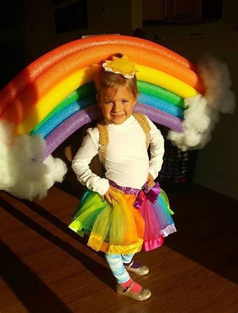 Diy Rainbow Costume Cute Toddler Kids Baby Halloween Costumes Easy