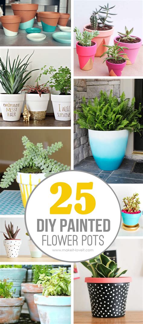 Painting Plastic Plant Pots Outdoor The Cutest Diy Idea Of Painting
