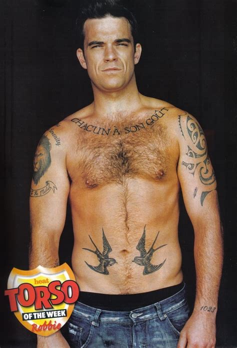 Shirtless Hunks Robbie Williams Heat Torso Of The Week