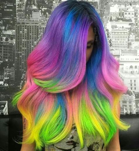 52 Ombre Rainbow Hair Colors To Try Cotton Candy Hair Rainbow Hair