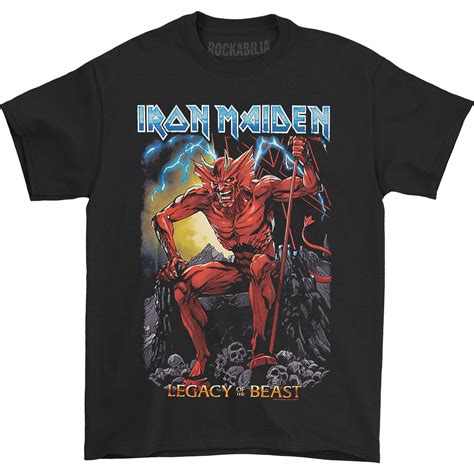 Iron Maiden Iron Maiden Mens Lotb Devil T Shirt Small Black