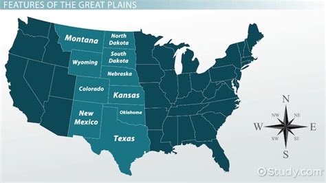 Map Of The Great Plains States Map Of Wake