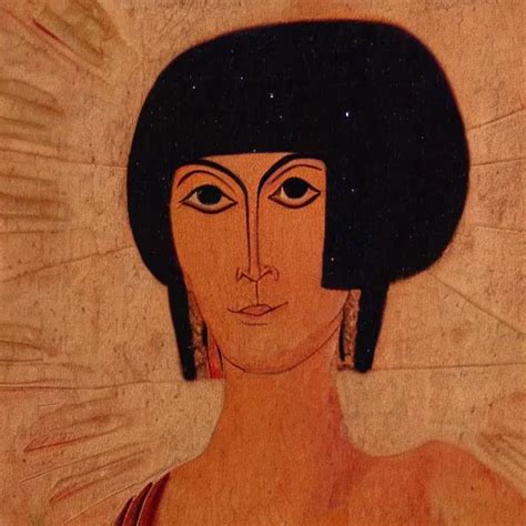 An Ancient Sumerian Painting Of Lain Iwakura Stable Diffusion Openart