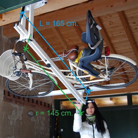 flat-bike-lift: Ceiling Overhead Bike Rack, Ceiling Bike Storage | Bike storage garage, Bike 