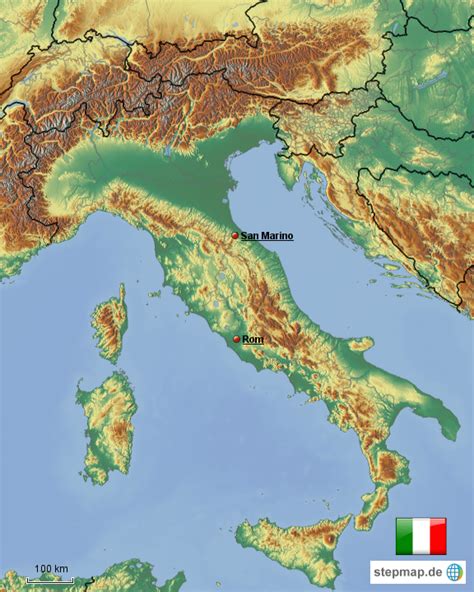 Ab dann werden reisewarnungen nur für länder ab. StepMap - Italien - Landkarte für Italien