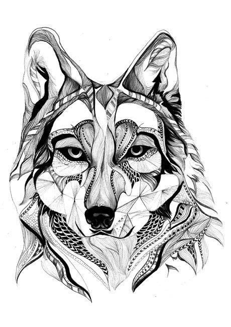 Zentangle Wolf Zentangle Animals Zentangle Art Art