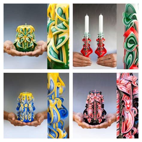 How Made Hand Colorful Carved Candles Hand Carved Candles Candle