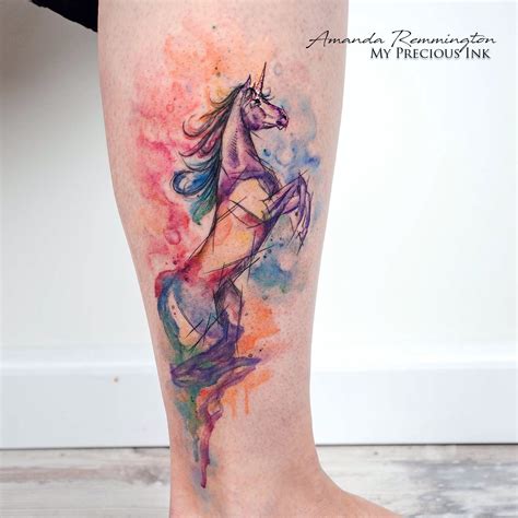 Tattoo Watercolortattoo Unicorn Unicorntattoo Watercolor