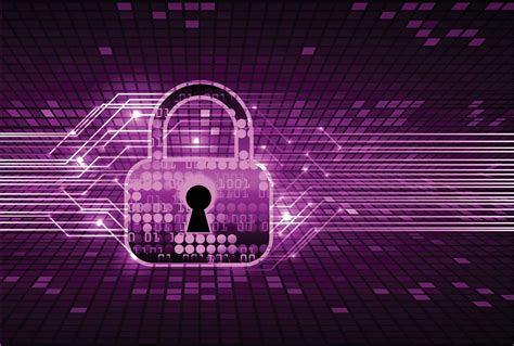 Closed Padlock On Digital Background Cyber Security 2617780 Vector Art