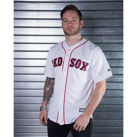 Majestic Athletic Mlb Boston Red Sox White Cool Base Jersey Teams