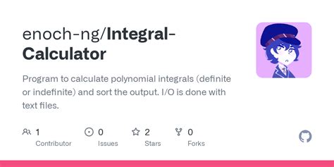 Github Enoch Ng Integral Calculator Program To Calculate Polynomial