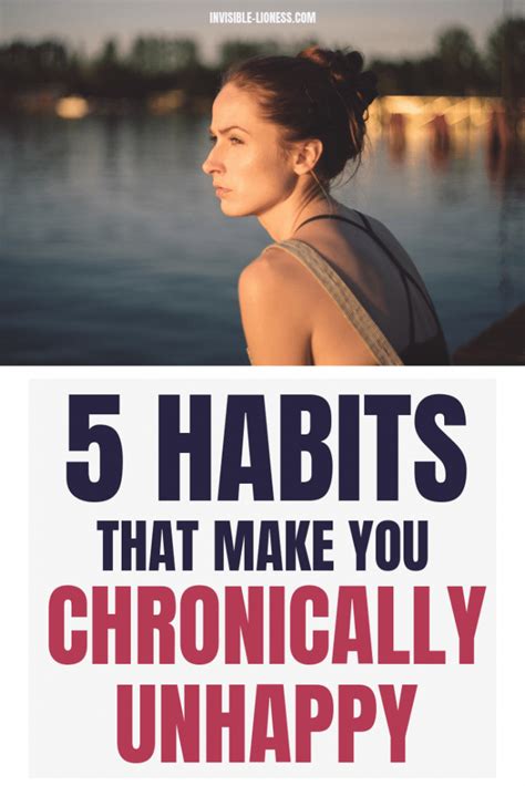Chronic Unhappiness These 5 Habits Make You Sad