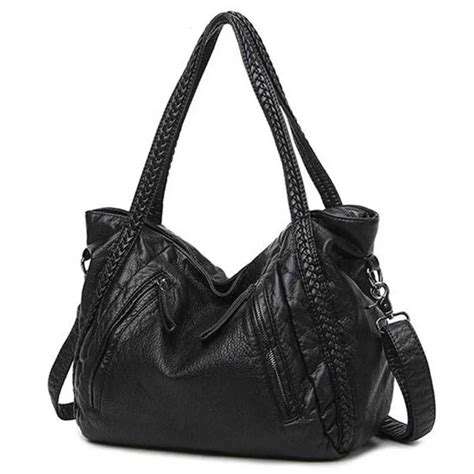 Large Black Leather Crossbody Handbag Paul Smith