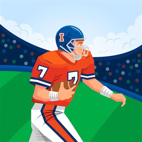 Free Vector American Football Illustration