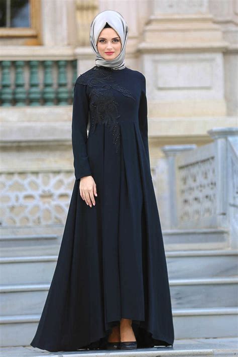 Neva Style Black Hijab Evening Dress 3520s Neva