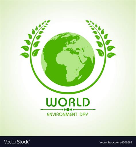 Creative World Environment Day Greeting Royalty Free Vector