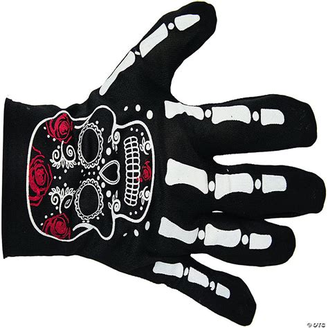 Skeleton Adult Costume Gloves Oriental Trading