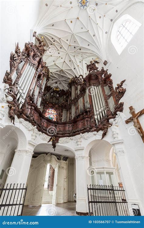 Organ At The Oliwa Cathedral In Gdansk Editorial Photography Image Of
