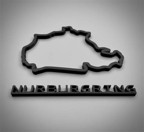 3d Nurburgring Nordschleife Race Circuit Wall Art Race Track Etsy