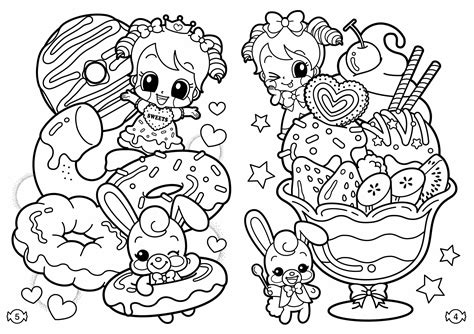 Dibujos de Kawaii para colorear