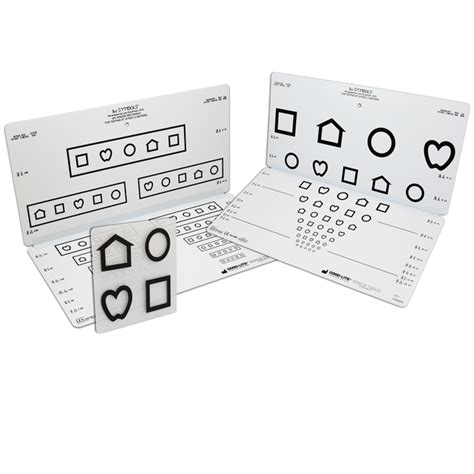 Lea Symbols 10 Line Folding Pediatric Eye Chart Medute