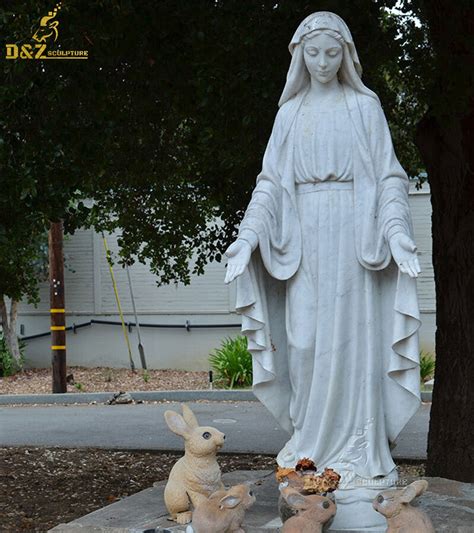 Outdoor Garden Decoration Life Size Stone Religious Statues Marble