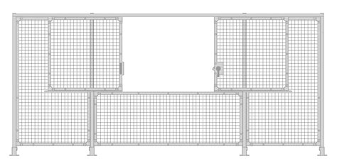 1200×2300 1×1 Rh Dbl Top Slide Gate Automation Guarding Systems