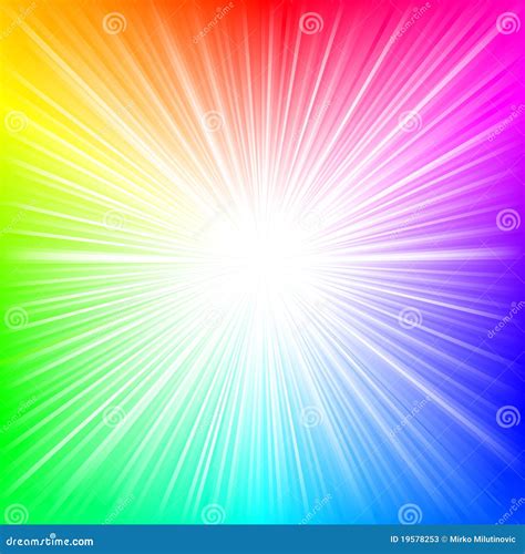 Rainbow Burst Stock Vector Image Of Pink Poster Color 19578253
