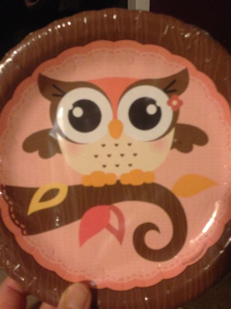 Owl themed baby shower plates | Owl baby shower theme, Owl baby shower, Baby shower plates