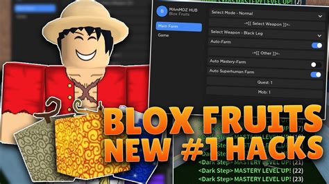 New Roblox Blox Fruits Script Hack Gui Bring Fruits Auto Mobile Legends