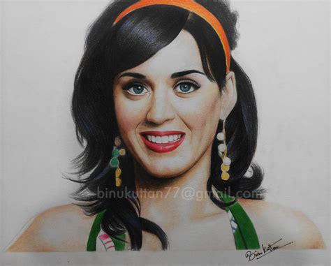 Katy Perry Color Pencil Drawing By Binukuttan On Deviantart