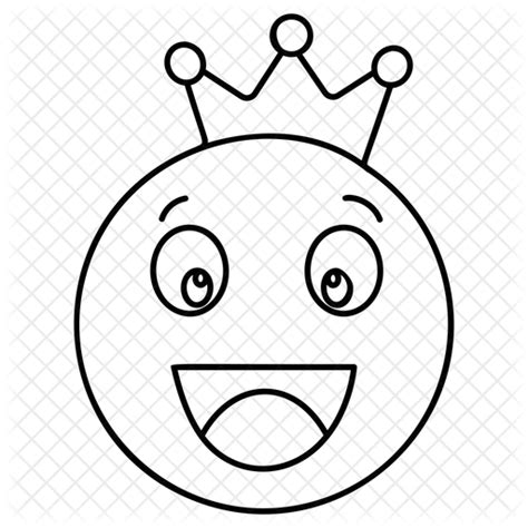 King Emoji Emoji Icon Download In Line Style