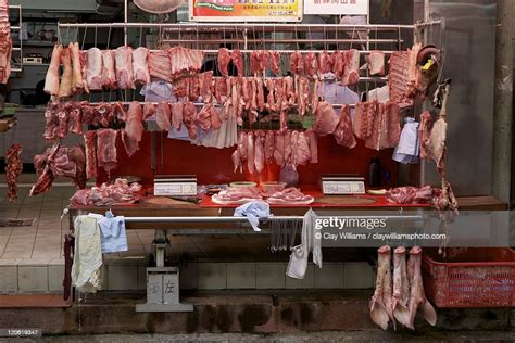 Meat Market In Hong Kong High Res Stock Photo Getty Images