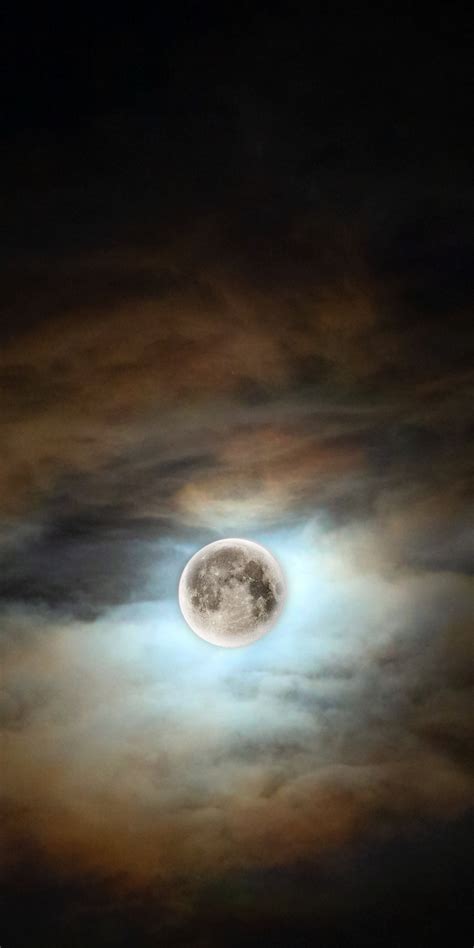 Download Wallpaper 1080x2160 Night Moon Lunar Dark Honor 7x Honor