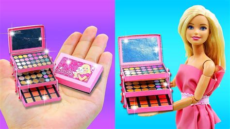 Diy Barbie Hacks ~ 12 Miniature Barbie Doll Makeup Set Makeup For
