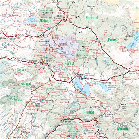 Northern California Recreation Map — Benchmark Maps