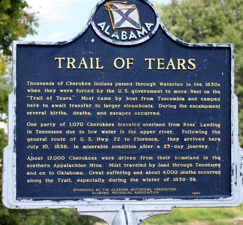 Waterloo Alabamatrail Of Tears