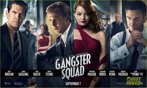 Ryan Gosling Emma Stone New Gangster Squad Poster Photo