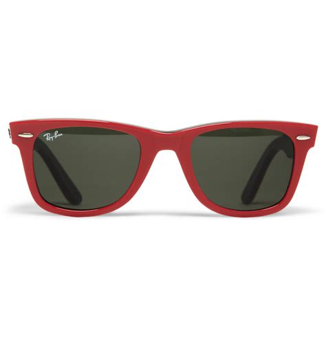 Ray Ban Original Wayfarer Sunglasses In Red For Men Lyst