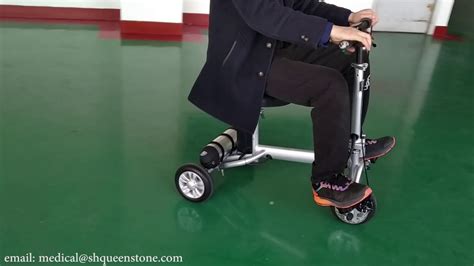 lightweight portable folding electric scooter 3 wheel for adult - YouTube