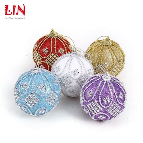 How To Decorate Styrofoam Balls Christmas 60 cm stuck drill beads