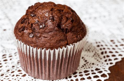 Well, there was no time to take them off the plates and bake them more, so the chef simply had his wait staff introduce the dessert as chocolate 'lava' cake! Low-Fat Dark Chocolate Muffins Recipe | SparkRecipes